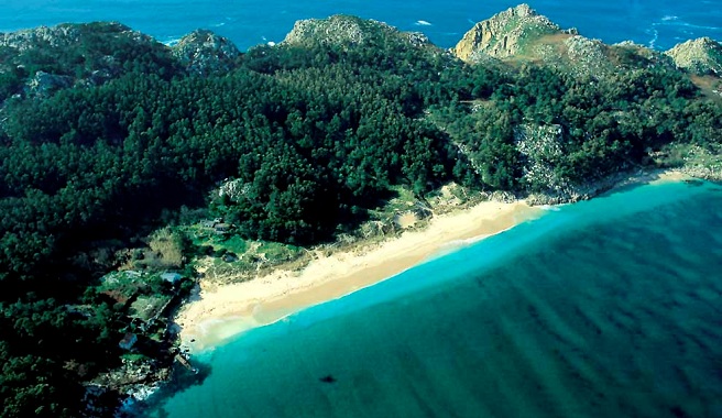 La paradisíaca playa de San Martiño en las Islas Cíes